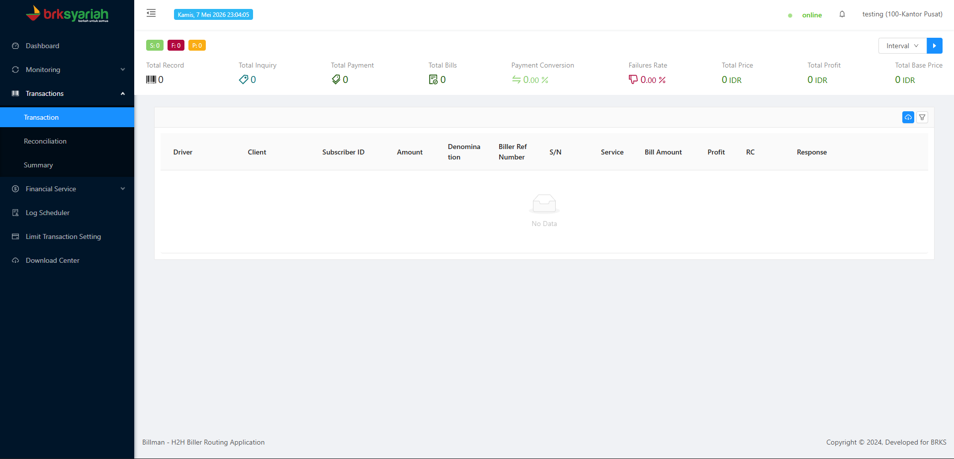 Biller Management System Screenshot 2
