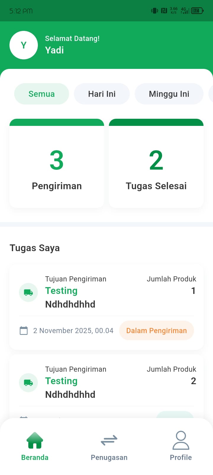 Mobile App Canvasser Bank Jakarta Screenshot 2
