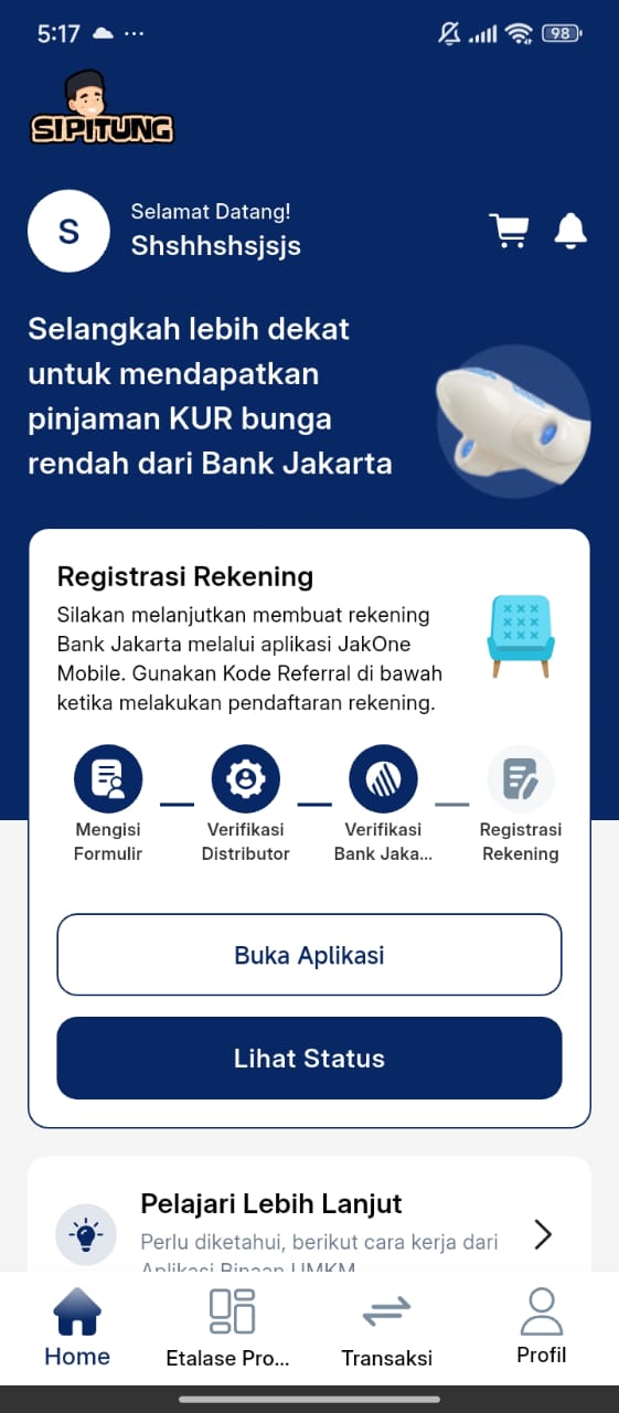 SIPITUNG Bank Jakarta Screenshot 4